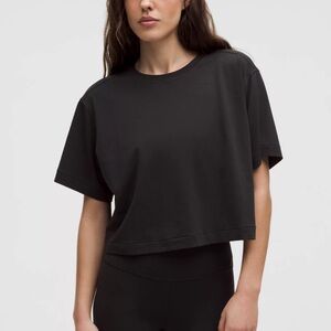 LULULEMON All Yours Cropped Tee- Black